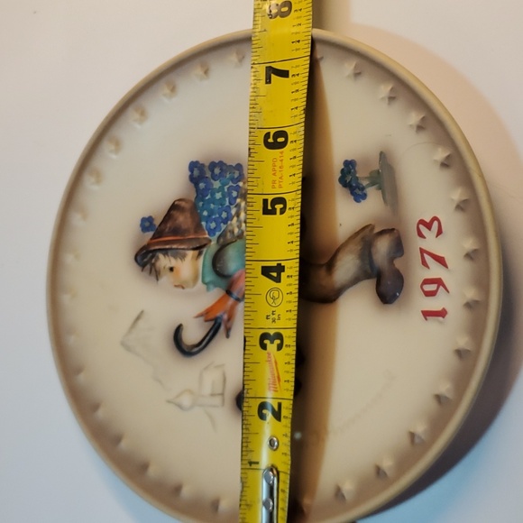 W.Goebel-Porzellan Fabrik , hand painted , M.J Hummel 3th Annual Plate 1973 - Picture 9 of 12